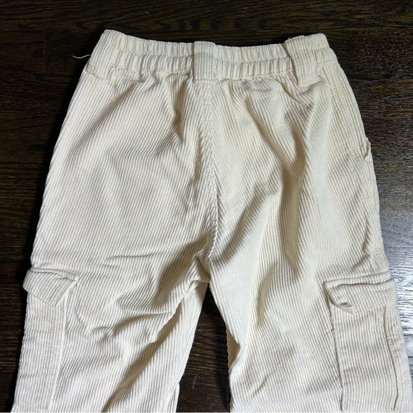 PacSun Off White Corduroy Cargo Elastic Waist Pants - Picture 8 of 11